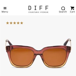DIFF Charitable Eyewear Bella XS Clayton Brown sunglasses